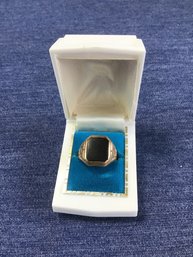 Black Onyx 10k Ring Size 10.5
