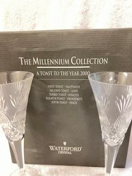 Waterford 'PROSPERITY' Millenium Flutes, Year 2000