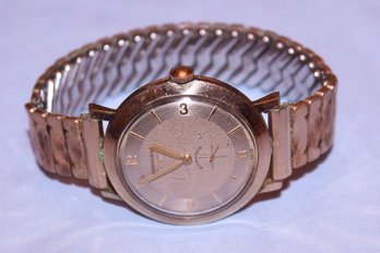 Vintage Longines Mens Automatic Wrist Watch, 10k Gold Plated Case & Kreisler Band.