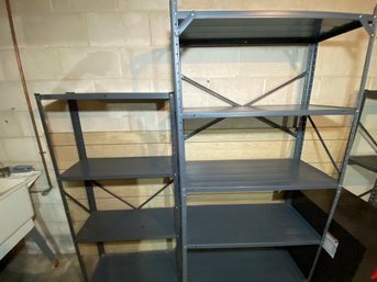 3 Metal Shelving Units