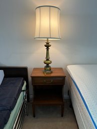 Pair Of Side Tables & Table Lamp