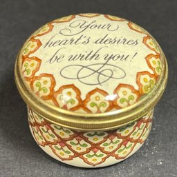 Your Hearts Desire Battersea Enamel Patch Box