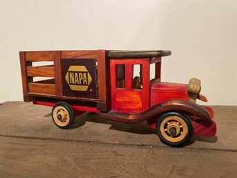 Vintage Wooden Napa Delivery Wooden Truck