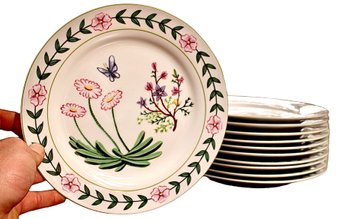 I.Godinger & Co. Floral Plates- Set Of 11