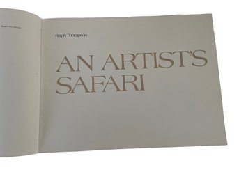 Large Format 'An Artist's Safari' By Ralph Thompson