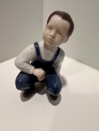 BG Bing Grondahl Denmark Porcelain Young Boy