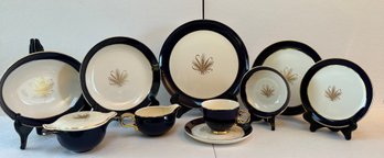 Partial Taylor-smith-Taylor Dinner Service In Versatile Pattern- 74 Pieces