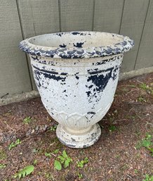 Large Chippy Patina Plaster? Planter