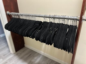 Large Group Of Fabric Covered Hangers - 120 Total