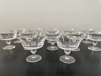 Twelve Ardmore By Galway Crystal Coupe Champagne Glasses