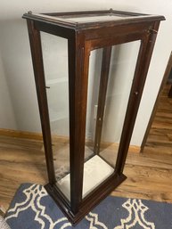 Antique Custom Hardwood Display Case - 3.5 Feet Tall!