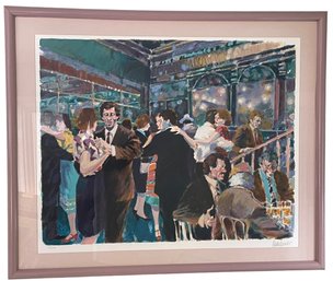 Listed Artist Aldo Luongo (NY/Argentina 1941-) Serigraph 'Cocktail Party' 41' X 34' (AC2)