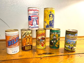 Antique Beer Cans With GREAT Graphics!