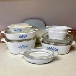 Corningware Lot In The Cornflower Pattern