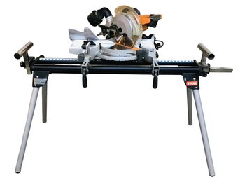 RIGID Compound Miter Saw On RYOBI Stand