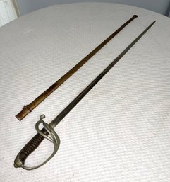 Antique M1882 French Cavalry Officer's Sword And Scabbard - D'Armes De Chatellerault 1907