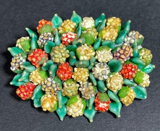 Art Deco Czech Floral Brooch 1920s