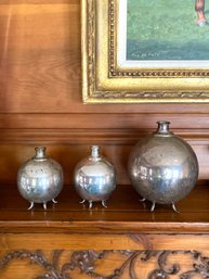 Set Three Of Silver Plate Bud Vases,  Bonwit Teller