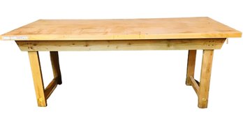 Large Custom Made Hardwood Workbench/Craft Table