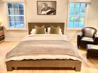 West Elm Massaro Queen Platform Bed  (W1)