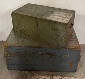 Two Wooden Military Storage/Shipping Crates
