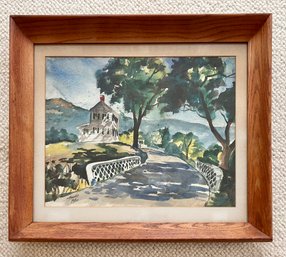 Howard Miller Signed Watercolor Landscape