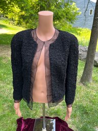 Chanel Black Evening Jacket Size 46