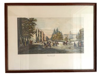 'new York In 1819'  Framed Print.