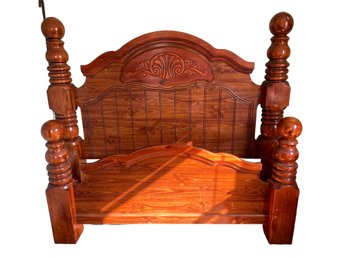 Queen Size , Wooden Head And Foot Board.