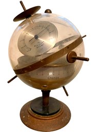 Vintage Relative Hygro Globe Barometer Made In Germany