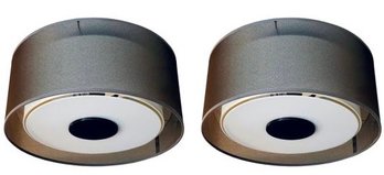 Pair Of Robert Abbey Saturnia 18' Flush Mount Ceiling Light Fixtures