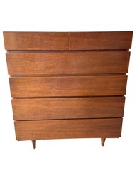Mid-century Modern MCM American Of Martinsville Tall Dresser With 6 Drawers.