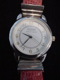 ECCLISSI  Sterling Silver Watch W/ Extra Interchangeable Bands