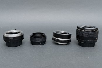 Five Vintage Lens Teleconverters - Vivitar, Asanuma, Hanimex And More!