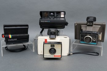 Collection Of Vintage Polaroid Cameras