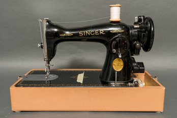 Vintage 1950s Singer Portable Sewing Machine Model AH928212
