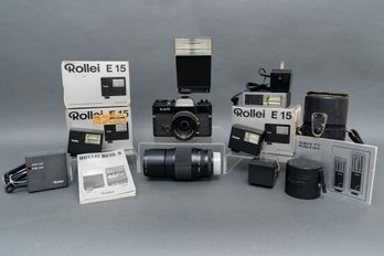 The Ultimate Vintage Rollei Camera, Lens, And Flash Bundle!!!