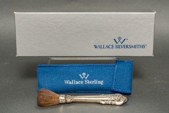 Vintage Wallace Silversmith Sterling Silver Powder Brush