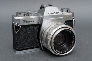 Vintage Topcon Unirex 35MM SLR Camera With UV Topcor Lens F2/50mm