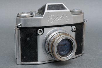 Vintage Ihagee Exa II Camera With Schneider-Kreuznach Xenon F2/50MM Lens
