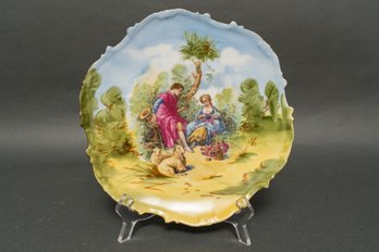 Limoges France MF Fragonard Hand Painted Decorative Plate