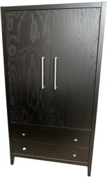 Modern Contemporary Two Drawer Wardrobe Closet Armoire