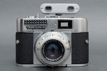 Vintage Voigtlander Vito BL 35mm Camera With Color-Skopar F2.8/50mm Lens