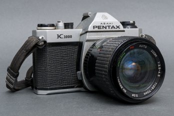 Vintage Asahi Pentax K1000 Camera With Samyang Lens