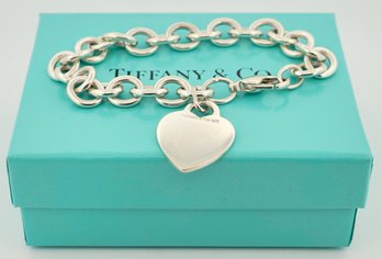 Authentic Tiffany & Co Sterling Silver Heart Tag Bracelet