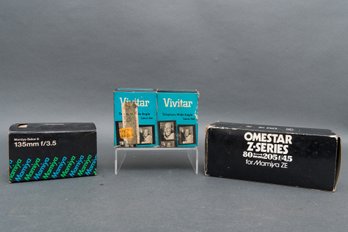 Assorted Vintage Lenses For Mamiya Cameras