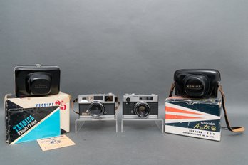 Pair Of Vintage 35mm Cameras - Yashica And Konica