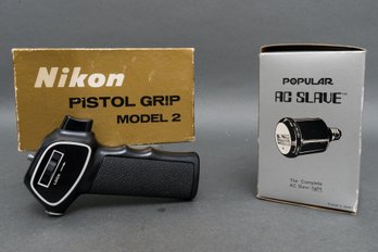 Vintage Popular AC Slave Light And Vintage Nikon Pistol Grip Model Two