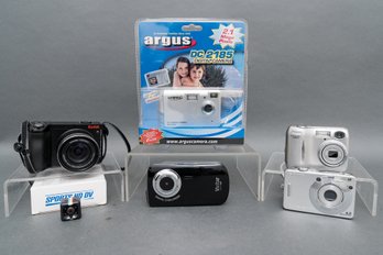 Assortment Of Digital Cameras And Camcorders - Vivitar, Sony, Nikon, Kodak And More!
