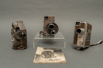 Collection Of Three Vintage Revere 8MM Cameras